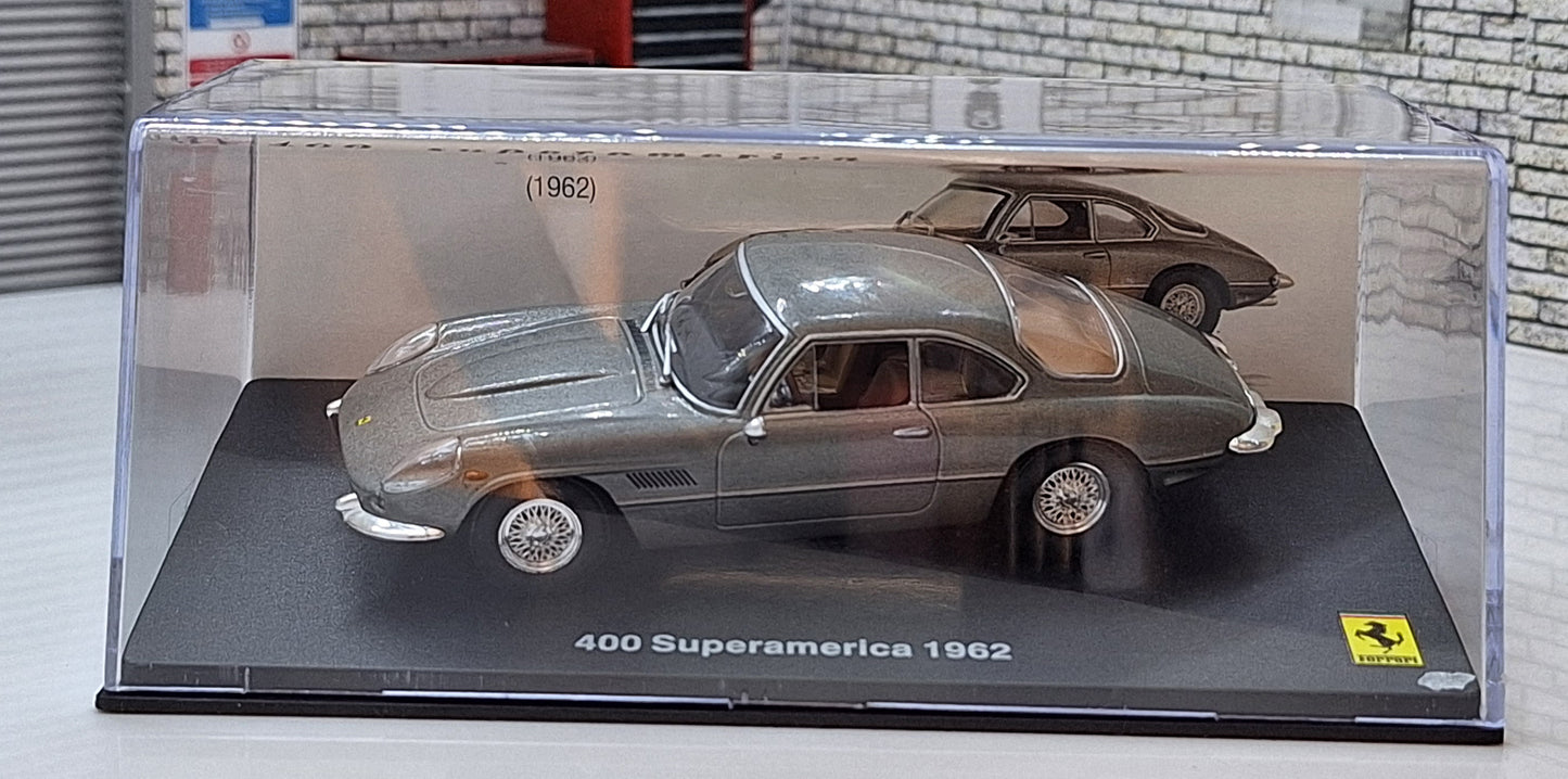 Ferrari 400 Superamerica 1962 - Silver 1:43 Scale Model Cased
