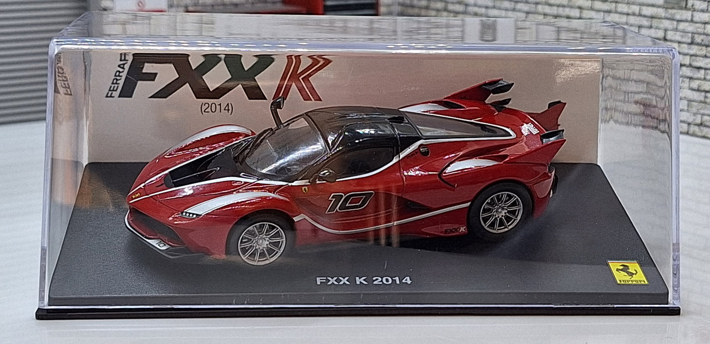 Ferrari FXX K 2014 - Red # 10 1:43 Scale Model Cased