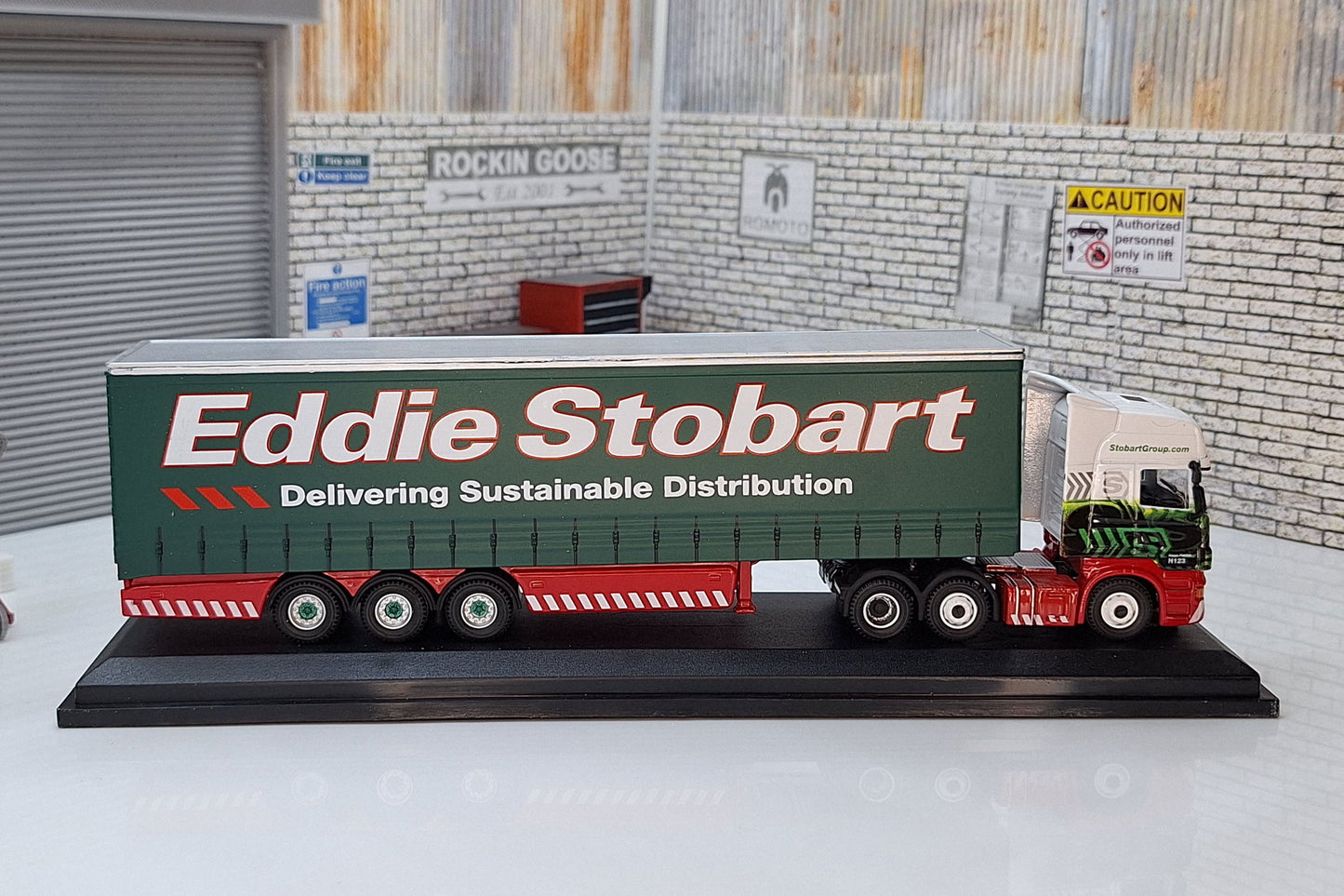 Scania T Series Curtainside Trailer - Kerry Jane - Eddie Stobart Truck 1:76 Scale Model