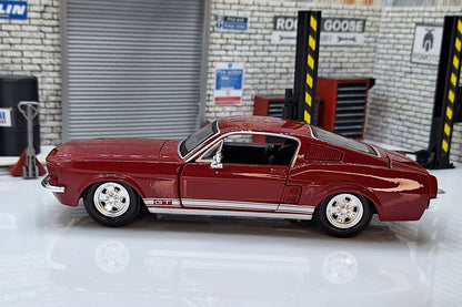 1967 FORD MUSTANG GT Red 1:24 Scale Car