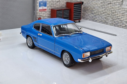 Ford Capri, Blue, 1969 1:24 Scale Car Model