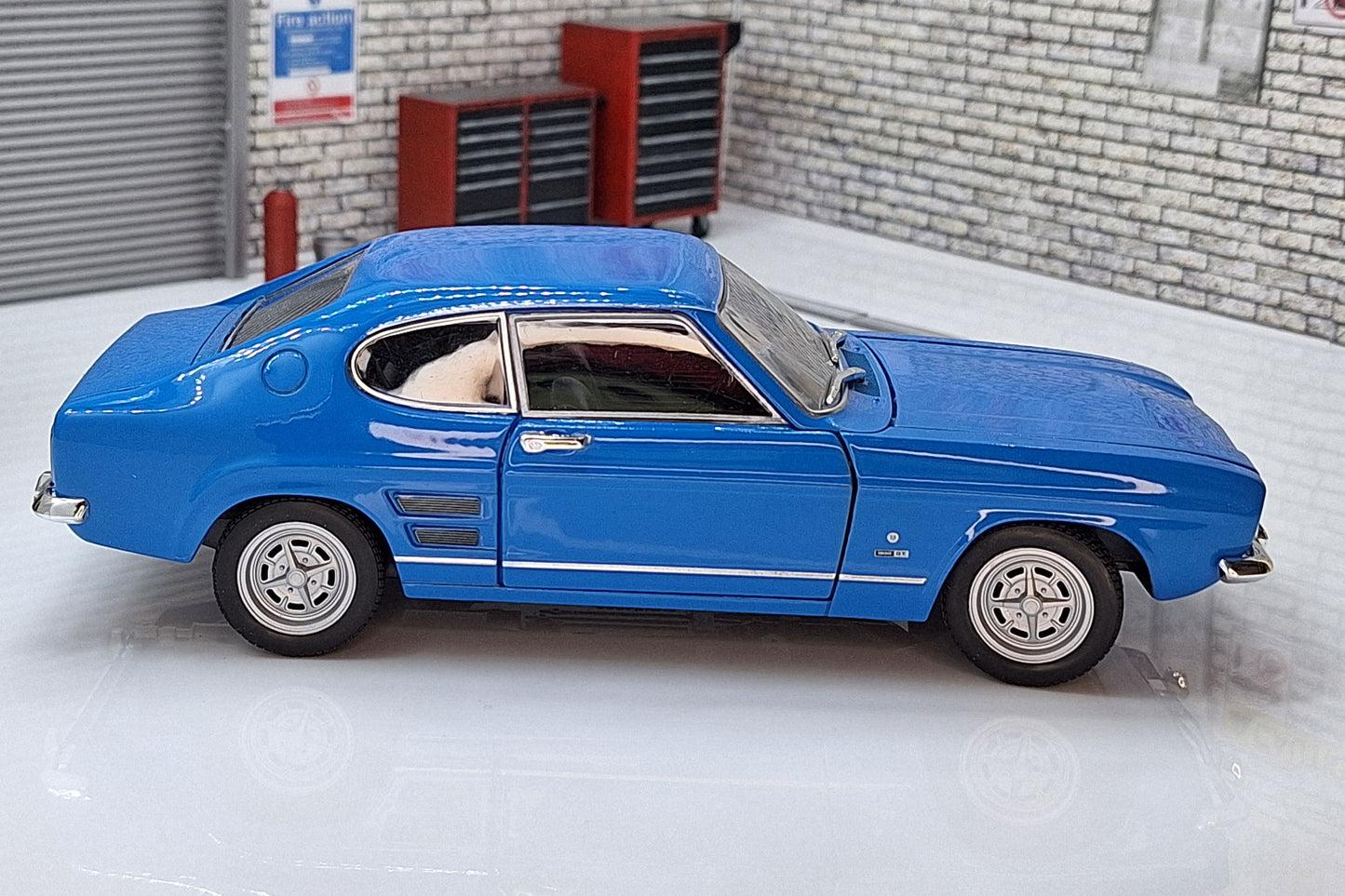 Ford Capri, Blue, 1969 1:24 Scale Car Model