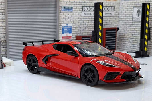 2020 Corvette Stingray Coupe High Wing Red 1:24 Scale