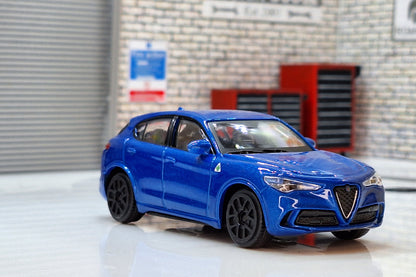 Alfa Romeo Stelvio - Blue 1:43 Scale Bburago