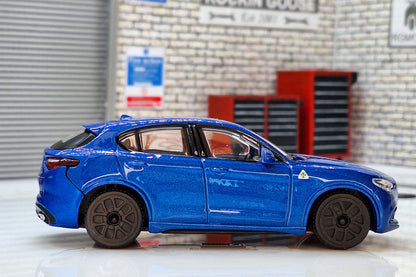 Alfa Romeo Stelvio - Blue 1:43 Scale Bburago