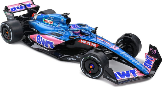 Alpine A522 Monaco GP 2022 Fernando Alonso 1:18 Formula 1 Solido
