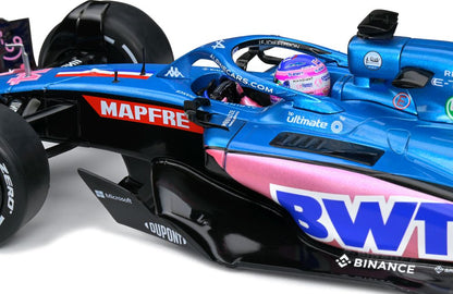 Alpine A522 Monaco GP 2022 Fernando Alonso 1:18 Formula 1 Solido