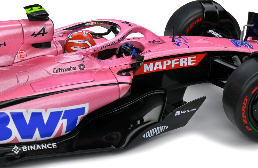 Alpine A522 Saudi Arabia GP 2022 E.Ocon 1:18 Scale Car Model  Deluxe Series