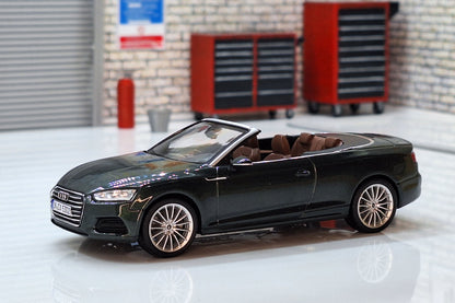 Audi A5 Cabriolet - Gotland Green 1:43 Scale Car Cased