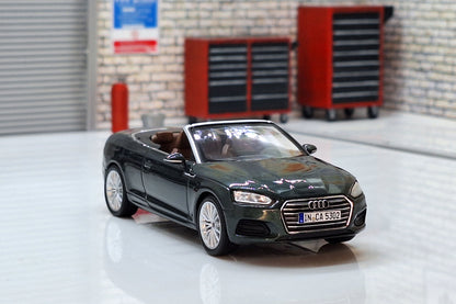 Audi A5 Cabriolet - Gotland Green 1:43 Scale Car Cased