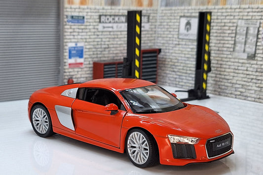 Audi R8 V10 - Red 1:24 Scale Car Model