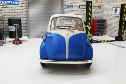 BMW Isetta Blue  Bubble Car Blue 1:18 Scale Car Model