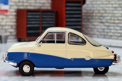 Bambi Microcoupe Blue/White 1:43 Fuldamobil