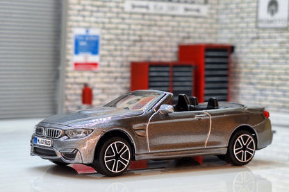 Bmw M4 Cabriolet 2014 - Grey 1:43 Scale Bburago