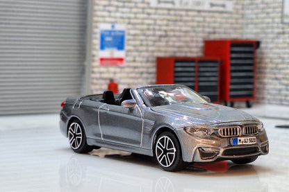 Bmw M4 Cabriolet 2014 - Grey 1:43 Scale Bburago