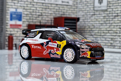 1:43 Scale Model  Citroen DS3 World Rally 2012 Monte Carlo S.Loeb -  IXO