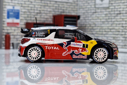 1:43 Scale Model  Citroen DS3 World Rally 2012 Monte Carlo S.Loeb -  IXO