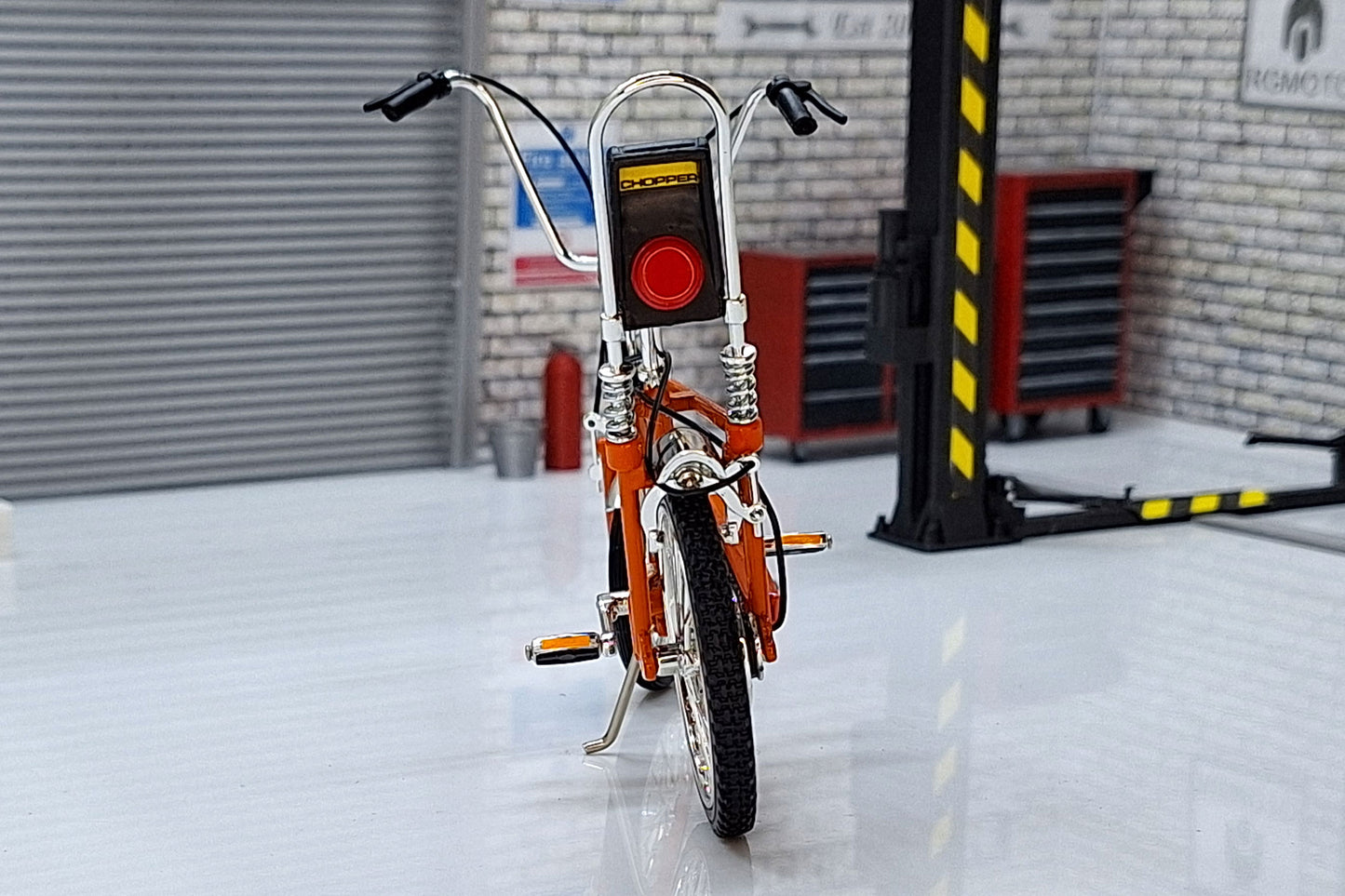 Raleigh Chopper Bicycle Orange MK1  1:12 Scale