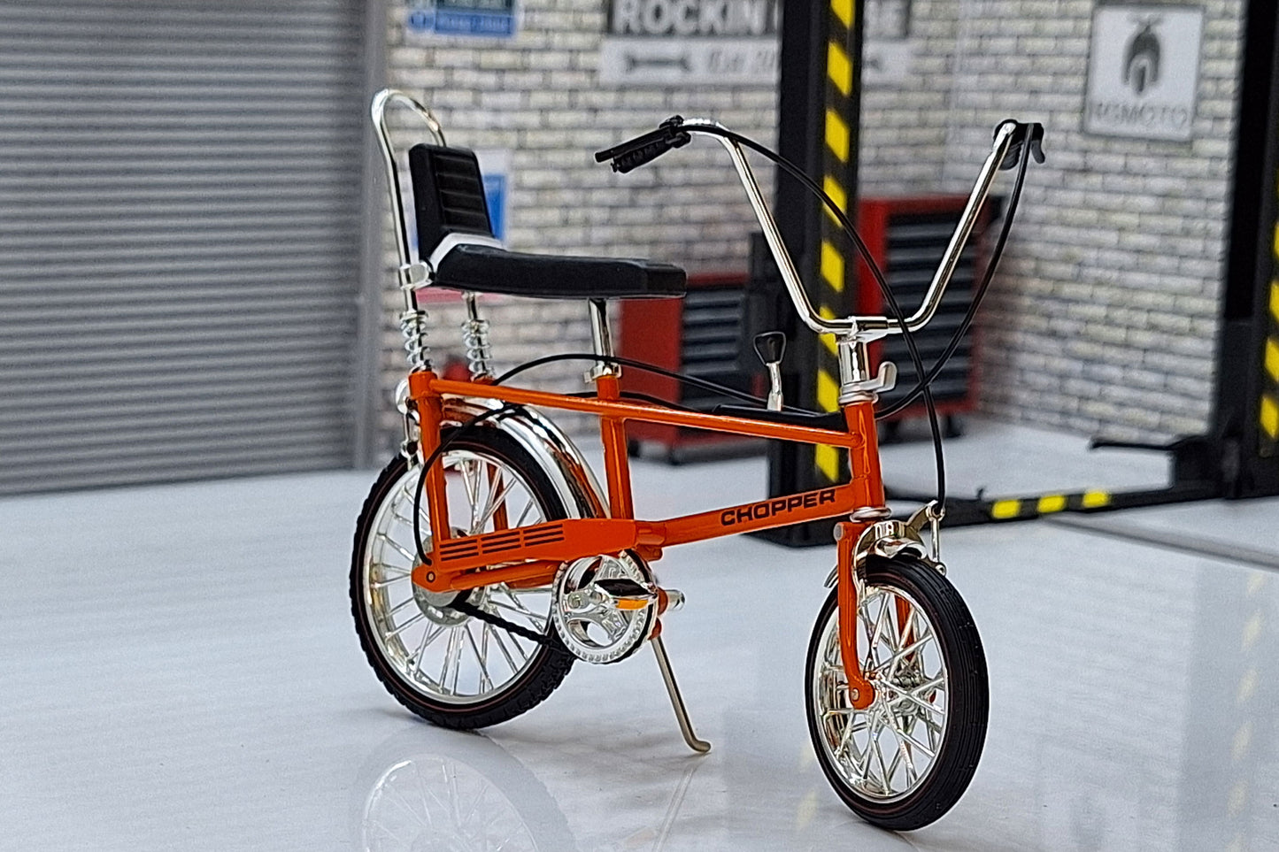 Raleigh Chopper Bicycle Orange MK1  1:12 Scale