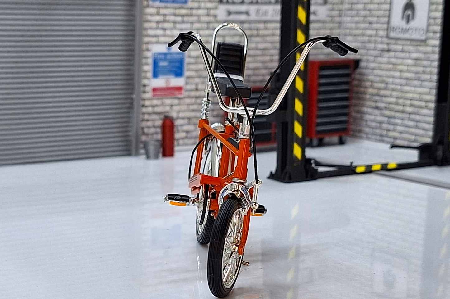 Raleigh Chopper Bicycle Orange MK1  1:12 Scale