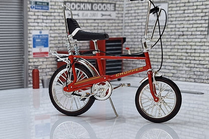 Raleigh Chopper Bicycle Red MK2  1:12 Scale