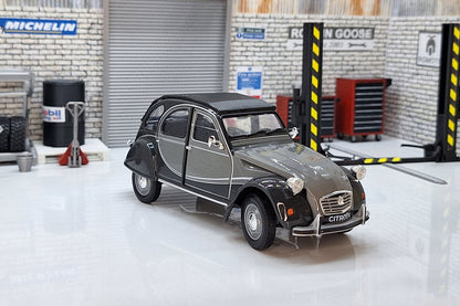 Citroen Charleston 2CV 1982 - Grey 1:24 Scale