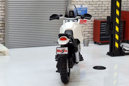 Ducati DesertX White  1:18 Scale