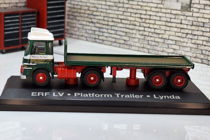 ERF LV Platform Trailer - Lynda Eddie Stobart Truck 1:76 Scale Model