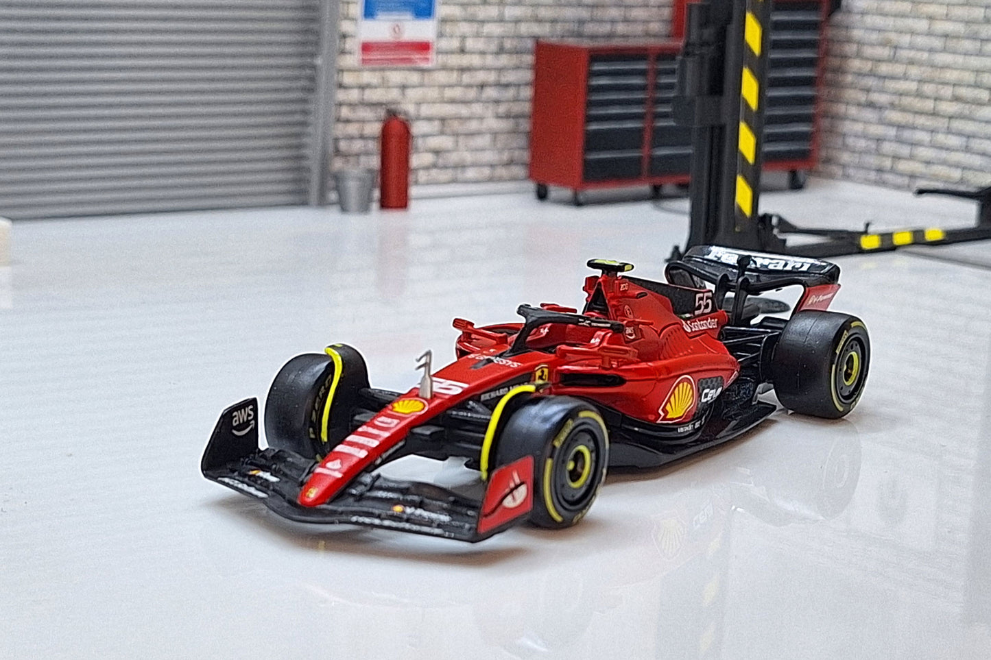 Ferrari F1 Formula 1 Car Carlos Sainz #55 2023 1:43 Scale Car