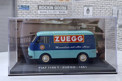 Fiat 1100 T Transporter 1961 'Zuegg' Turquoise/BlueVan 1:43 Scale Model Cased