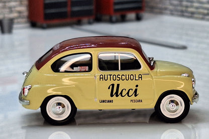 Fiat 600 - Driving School Autoscuola Ucci - 1955 1:43 Scale Cased