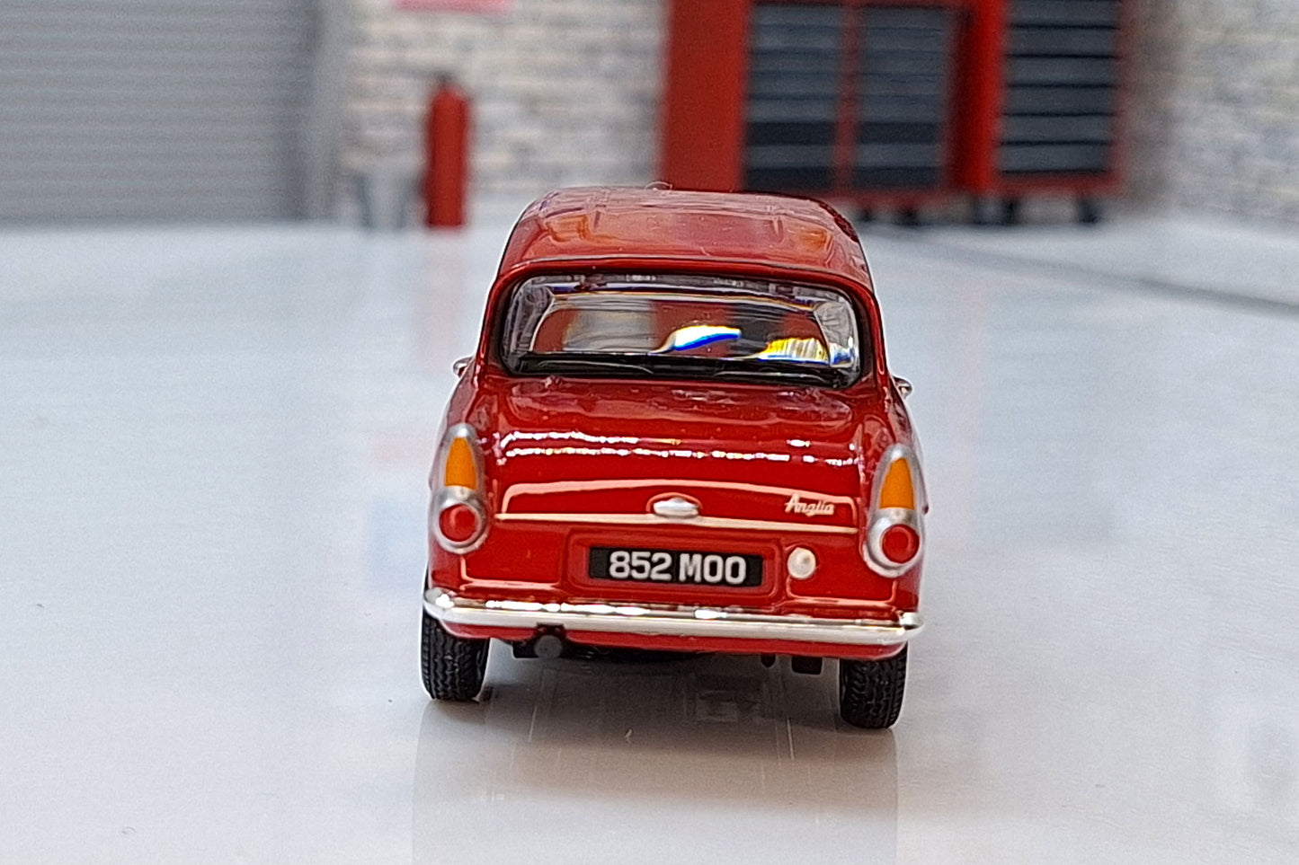 Ford Anglia 105E Saloon - Monaco Red 1:43 Scale