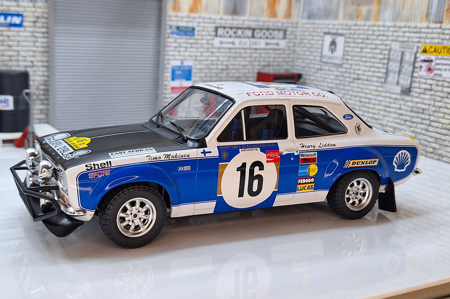 Ford Escort MkI RS 1600 #16 Safari Rally 1973 T.Makinen/H.Liddon 1:18 Scale