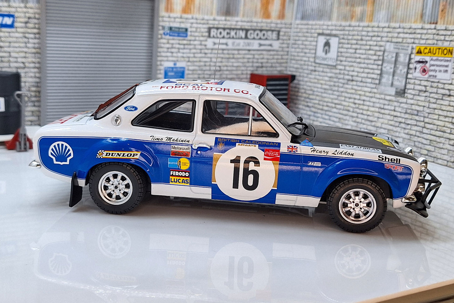 Ford Escort MkI RS 1600 #16 Safari Rally 1973 T.Makinen/H.Liddon 1:18 Scale