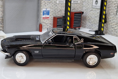 Ford Mustang Boss 429, black, 1969 1:24 Scale Car