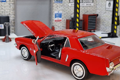 Ford Mustang Coupe 1964 Red 1:24 Scale Car