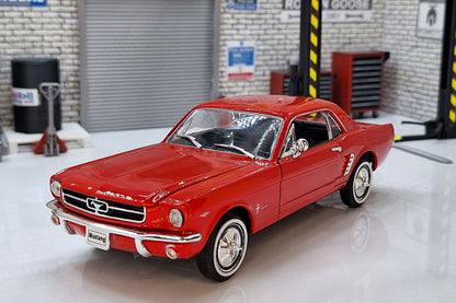 Ford Mustang Coupe 1964 Red 1:24 Scale Car