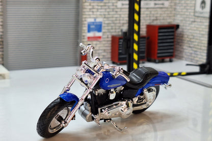 Harley Davidson FXDFSE CVO Fat Bob 2009 Blue 1:18 Scale