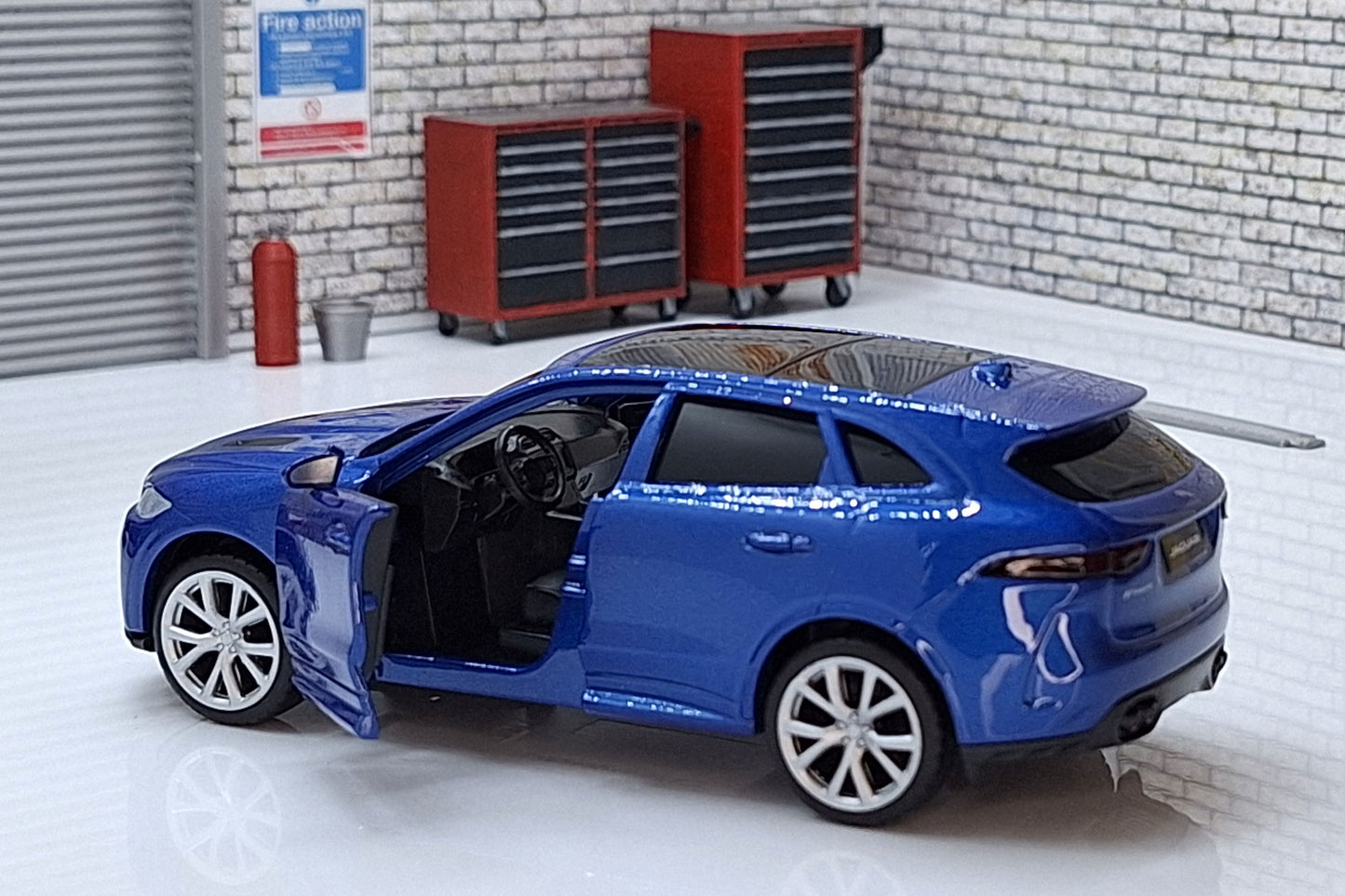 Jaguar F-Pace Blue -  1:36 Scale Car Model