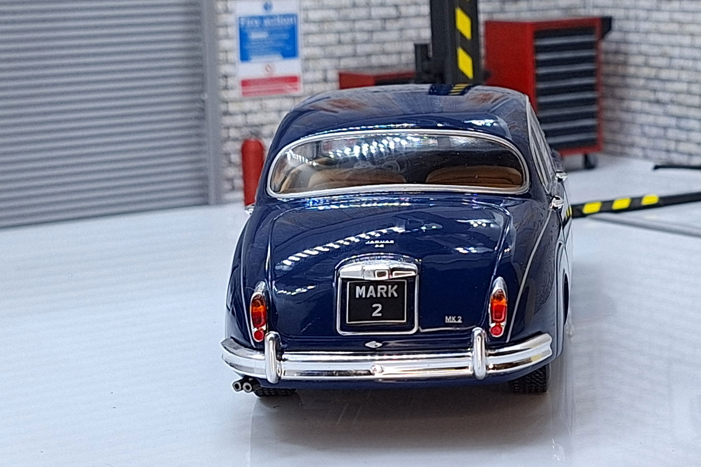 Jaguar MK II Dark Blue 1960 1:24 Scale Car by Whitebox