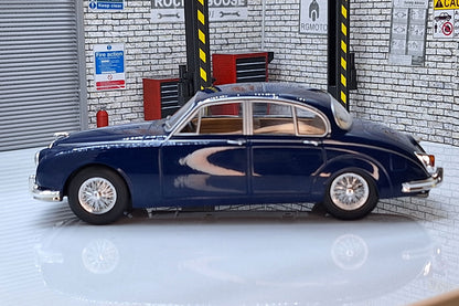 Jaguar MK II Dark Blue 1960 1:24 Scale Car by Whitebox