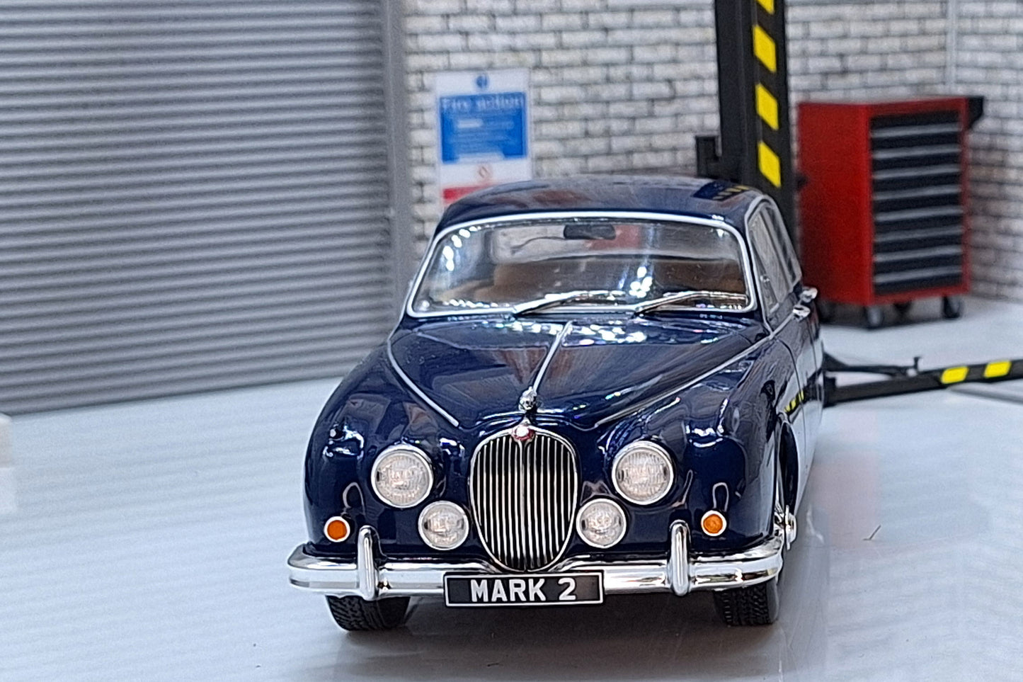 Jaguar MK II Dark Blue 1960 1:24 Scale Car by Whitebox