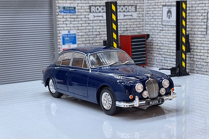 Jaguar MK II Dark Blue 1960 1:24 Scale Car by Whitebox