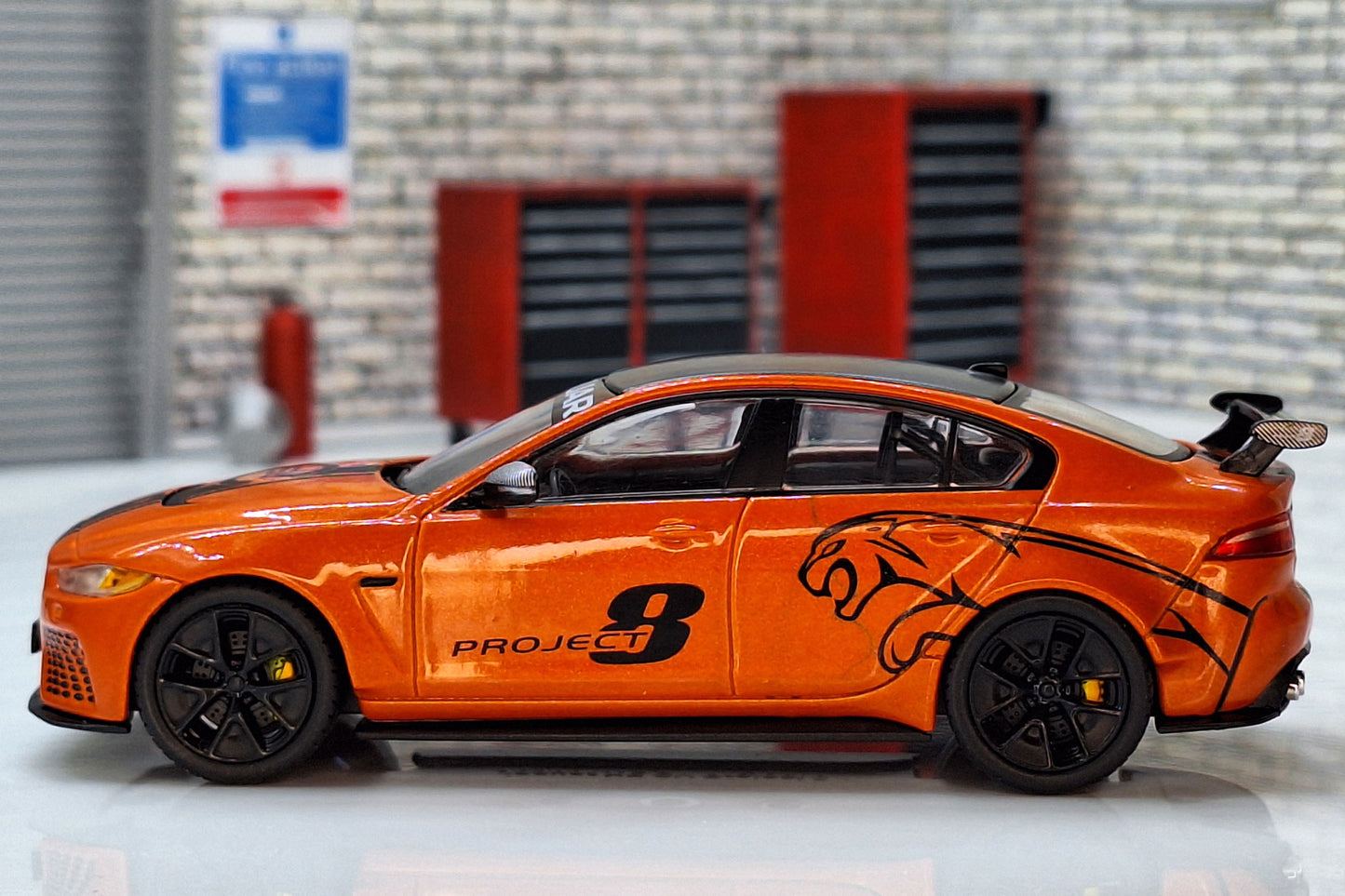 Jaguar XE SV Project 8 2017 Cased 1:43 Scale Supercar