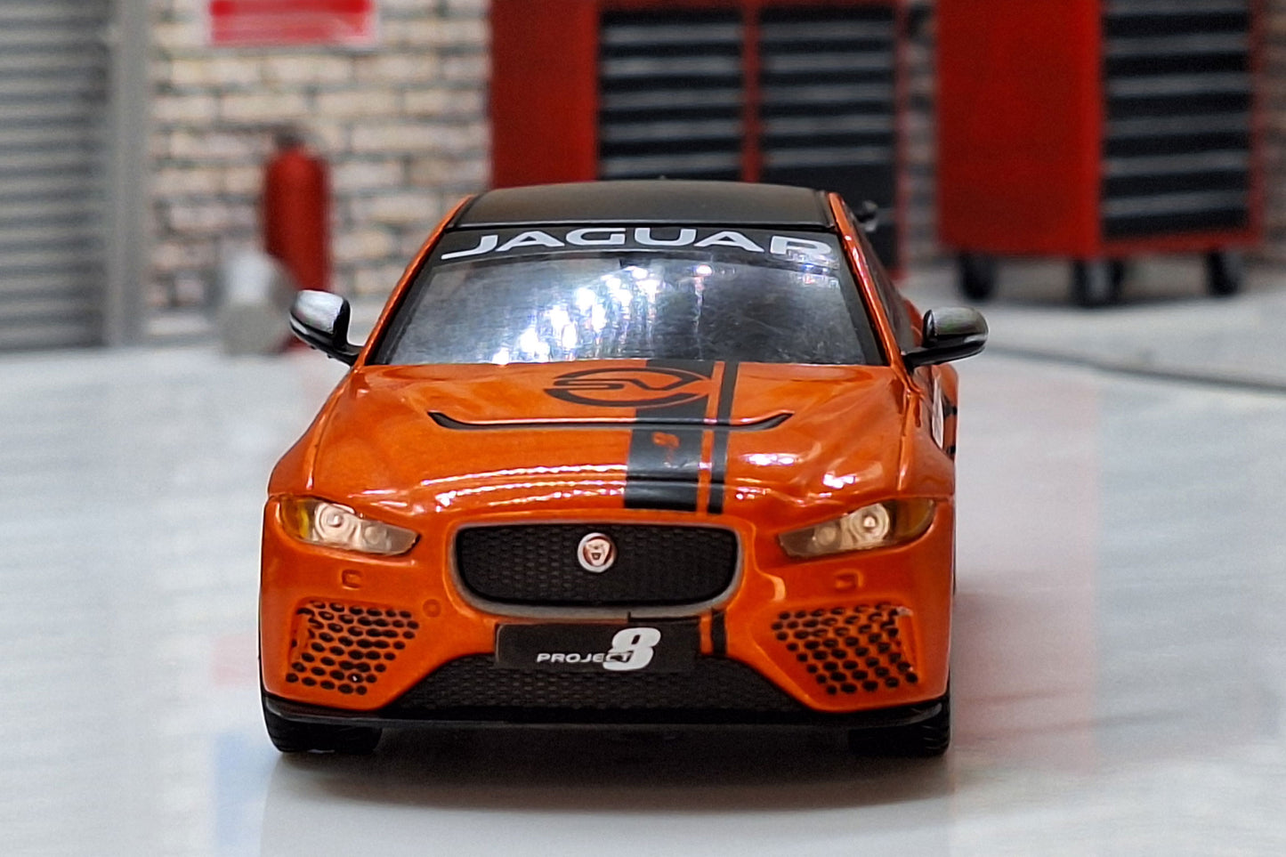 Jaguar XE SV Project 8 2017 Cased 1:43 Scale Supercar