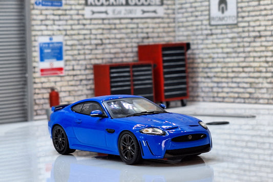 Jaguar XKR-S - French Racing Blue 1:43 Scale Cased