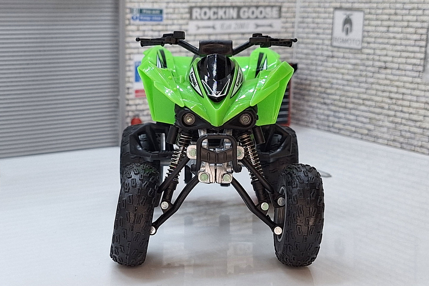 Kawasaki KFX 450 R Green Quad Bike 1:12 Scale