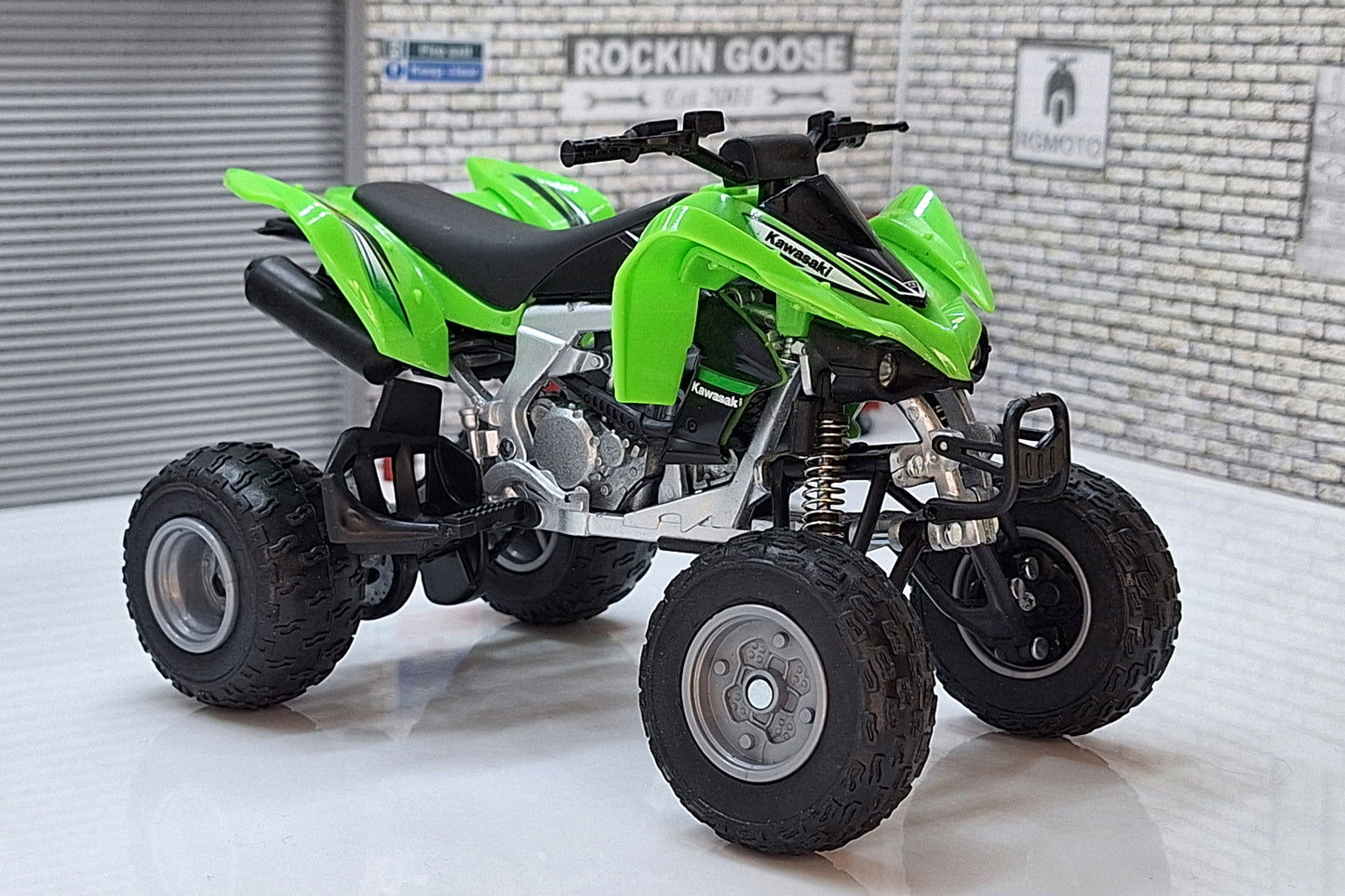 Kawasaki KFX 450 R Green Quad Bike 1:12 Scale