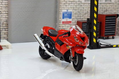 Kawasaki Ninja ZX-14R Red 1:18 Scale