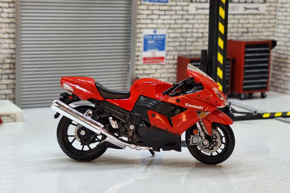 Kawasaki Ninja ZX-14R Red 1:18 Scale